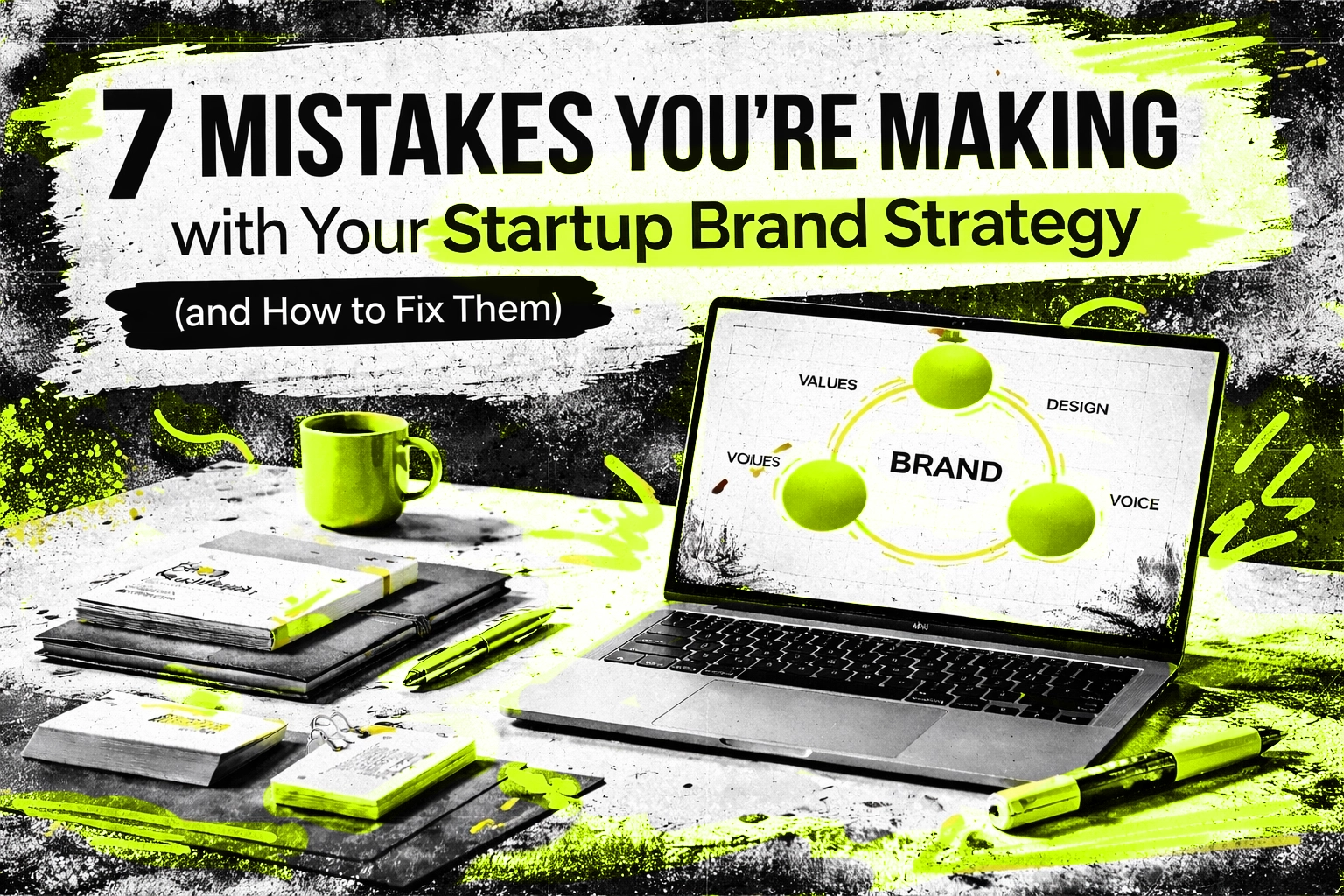 Illustrative image for Patten Design blog post: 7 common branding mistakes to avoid