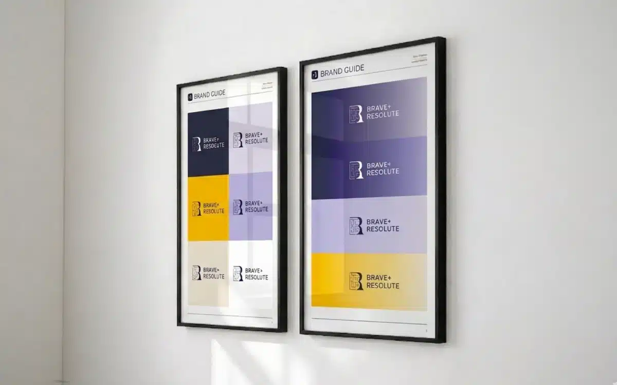 Brave & Resolute brand identity design by Patten Design – branding and visual identity